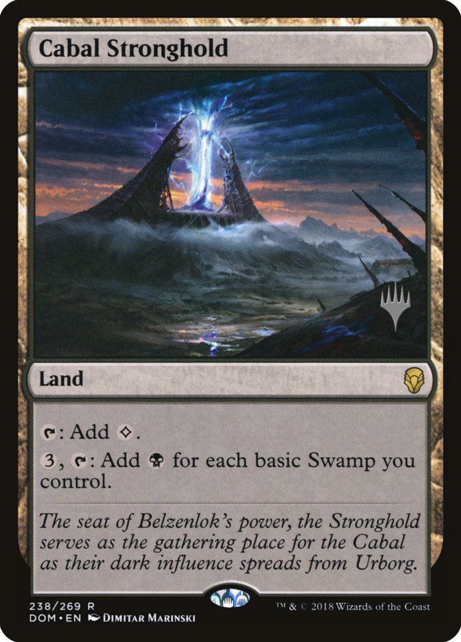 Cabal Stronghold (Promo Pack) [Dominaria Promos] | The Gaming-Verse