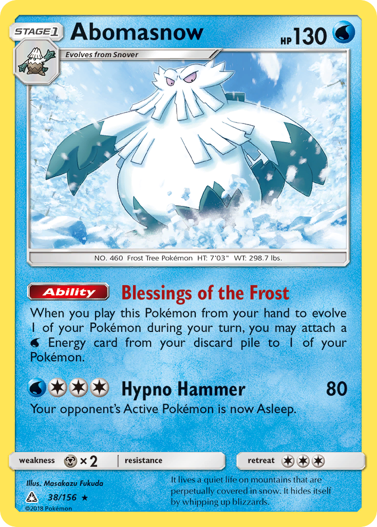 Abomasnow (38/156) [Sun & Moon: Ultra Prism] | The Gaming-Verse