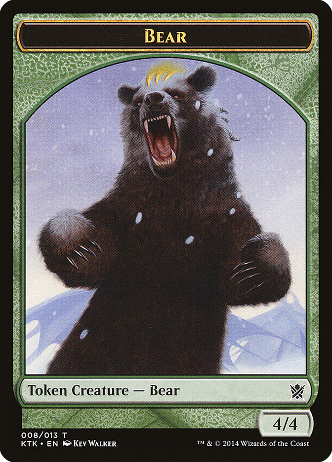 Bear [Khans of Tarkir Tokens] | The Gaming-Verse