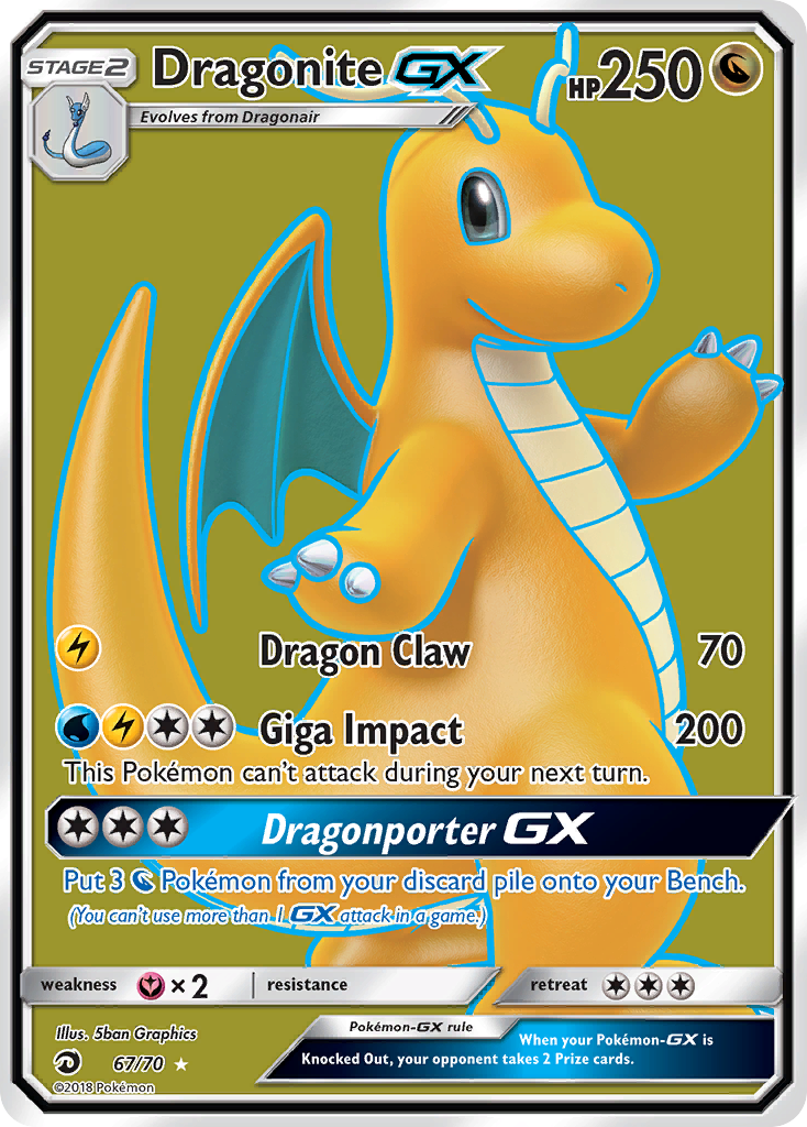 Dragonite GX (67/70) [Sun & Moon: Dragon Majesty] | The Gaming-Verse