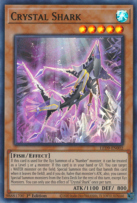 Crystal Shark [LED9-EN002] Super Rare | The Gaming-Verse