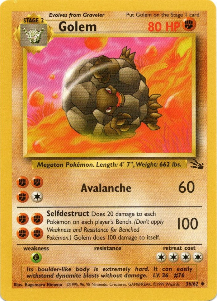 Golem (36/62) [Fossil Unlimited] | The Gaming-Verse