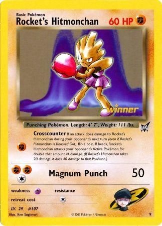 Rocket's Hitmonchan (9) (Jumbo Card) [Best of Promos] | The Gaming-Verse