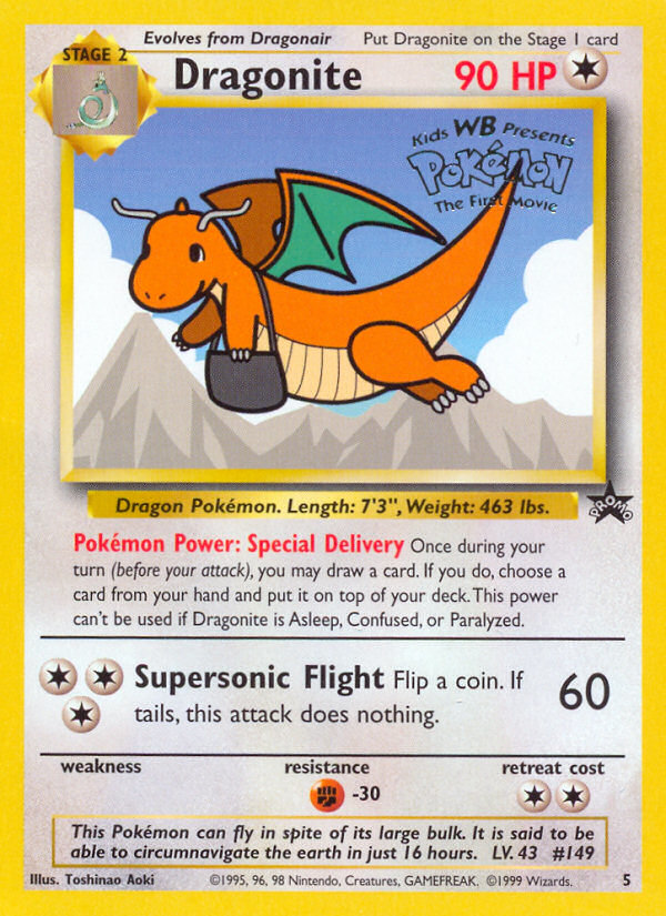 Dragonite (5) [Wizards of the Coast: Black Star Promos] | The Gaming-Verse