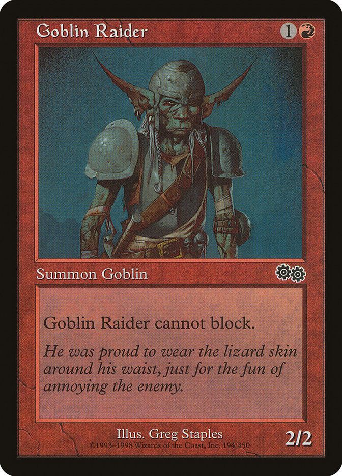 Goblin Raider [Urza's Saga] | The Gaming-Verse