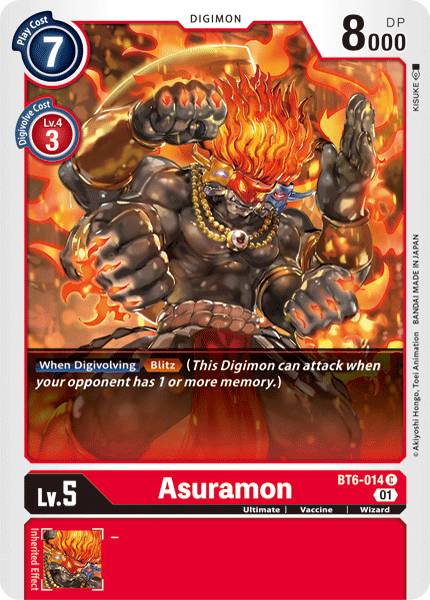 Asuramon [BT6-014] [Double Diamond] | The Gaming-Verse