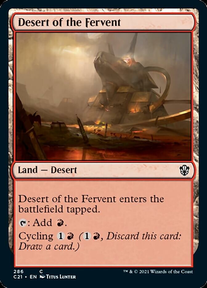 Desert of the Fervent [Commander 2021] | The Gaming-Verse