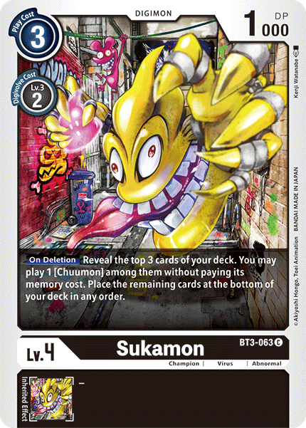 Sukamon [BT3-063] [Release Special Booster Ver.1.5] | The Gaming-Verse