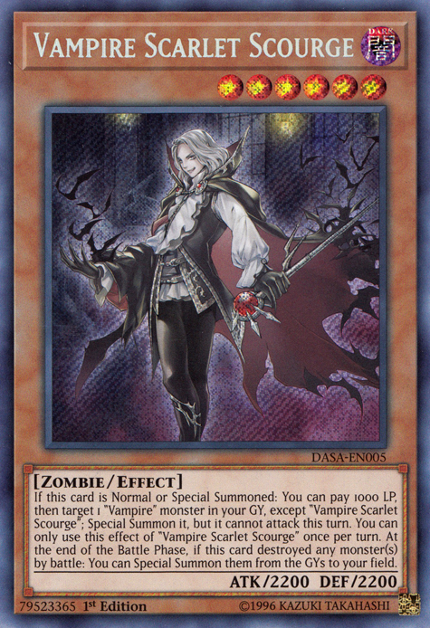 Vampire Scarlet Scourge [DASA-EN005] Secret Rare | The Gaming-Verse