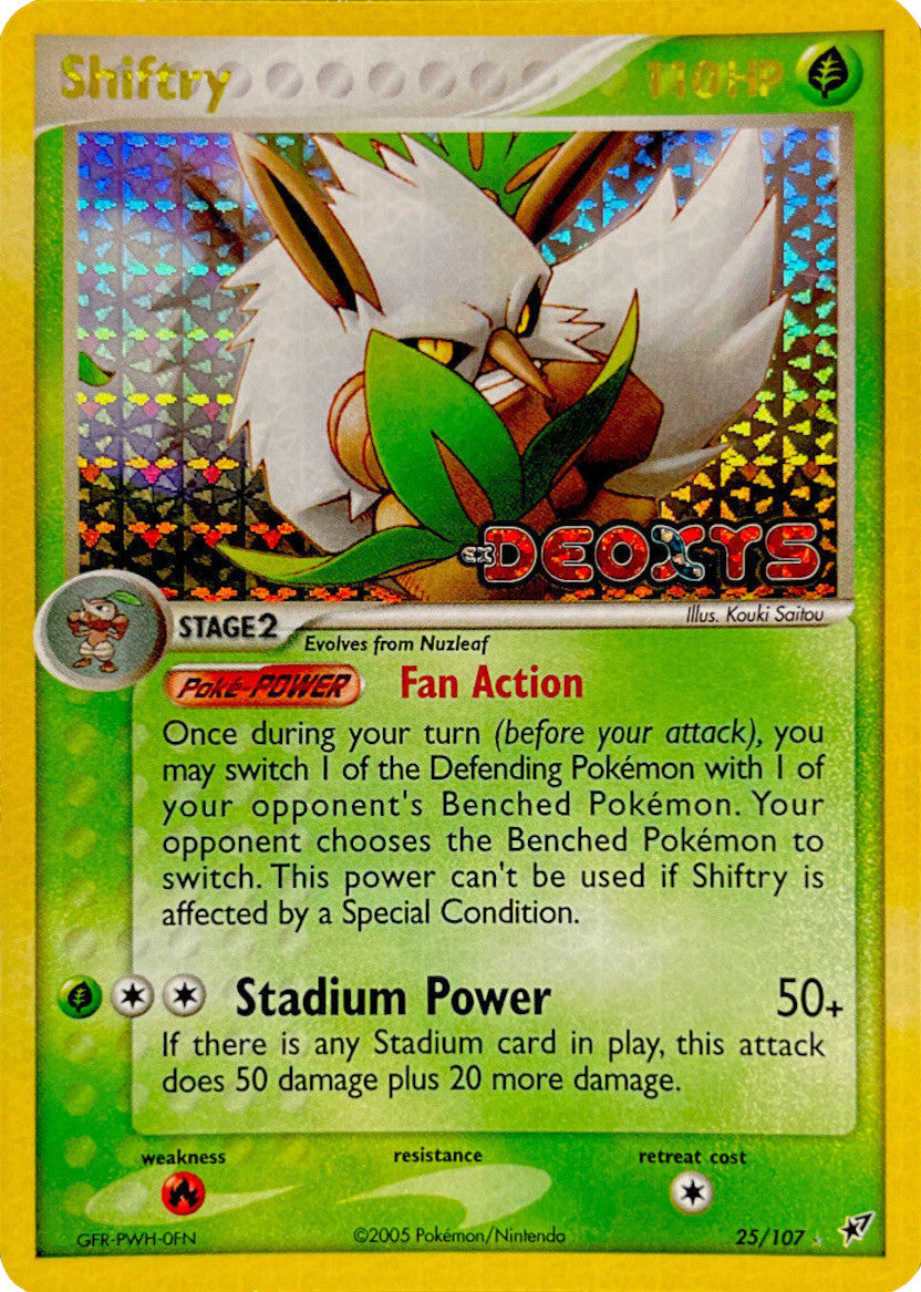 Shiftry (25/107) (Stamped) [EX: Deoxys] | The Gaming-Verse