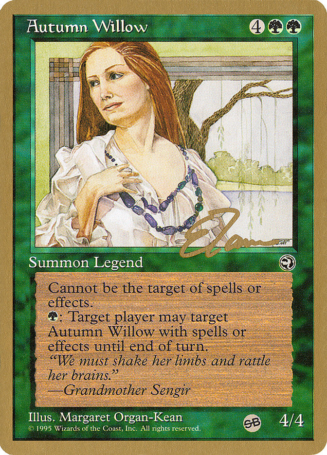 Autumn Willow (Eric Tam) (SB) [Pro Tour Collector Set] | The Gaming-Verse