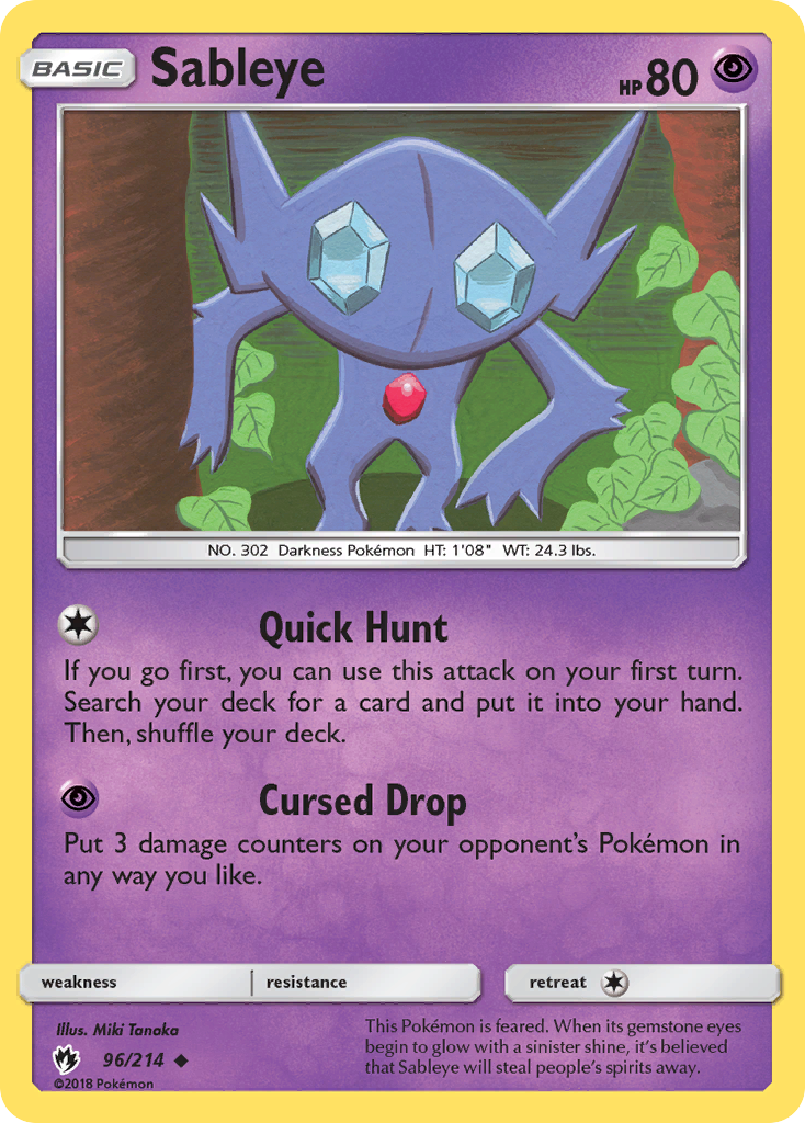 Sableye (96/214) [Sun & Moon: Lost Thunder] | The Gaming-Verse