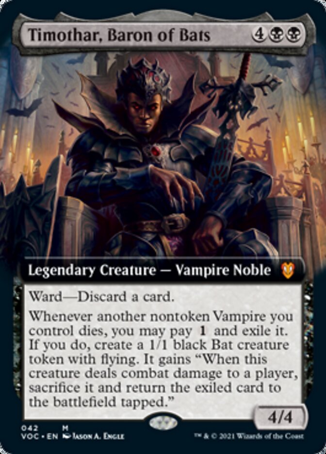 Timothar, Baron of Bats (Extended) [Innistrad: Crimson Vow Commander] | The Gaming-Verse