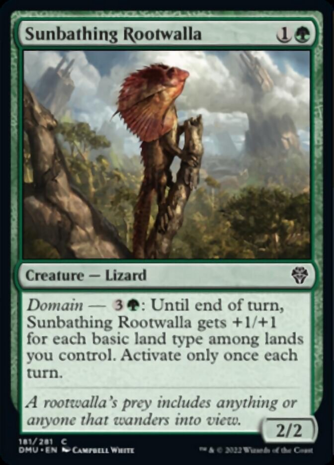 Sunbathing Rootwalla [Dominaria United] | The Gaming-Verse