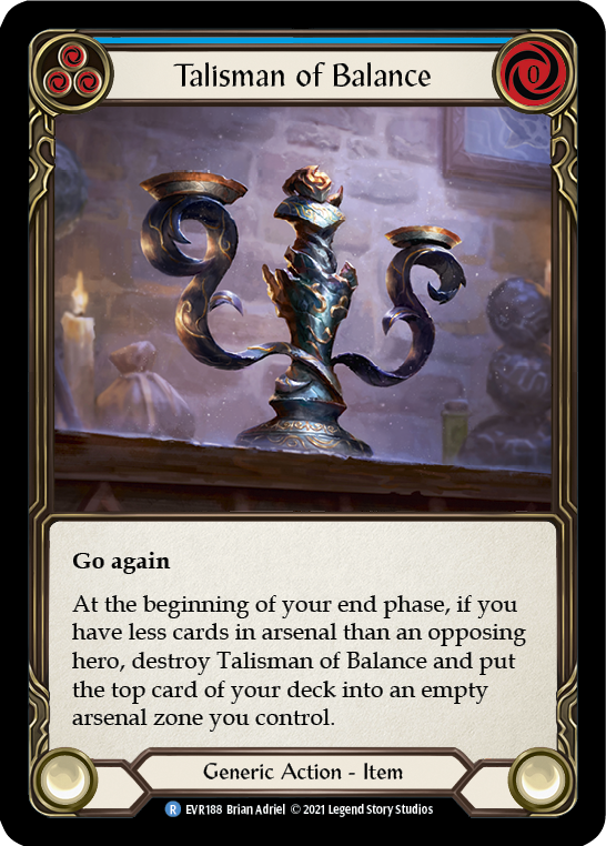 Talisman of Balance [EVR188] (Everfest)  1st Edition Cold Foil | The Gaming-Verse