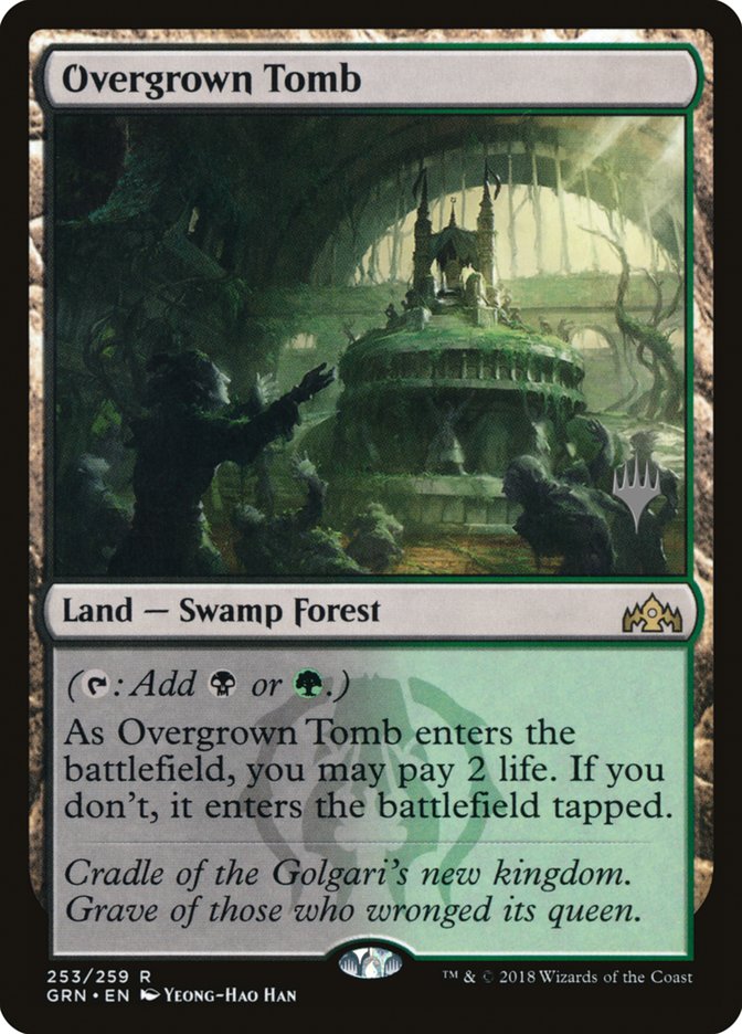 Overgrown Tomb (Promo Pack) [Guilds of Ravnica Promos] | The Gaming-Verse