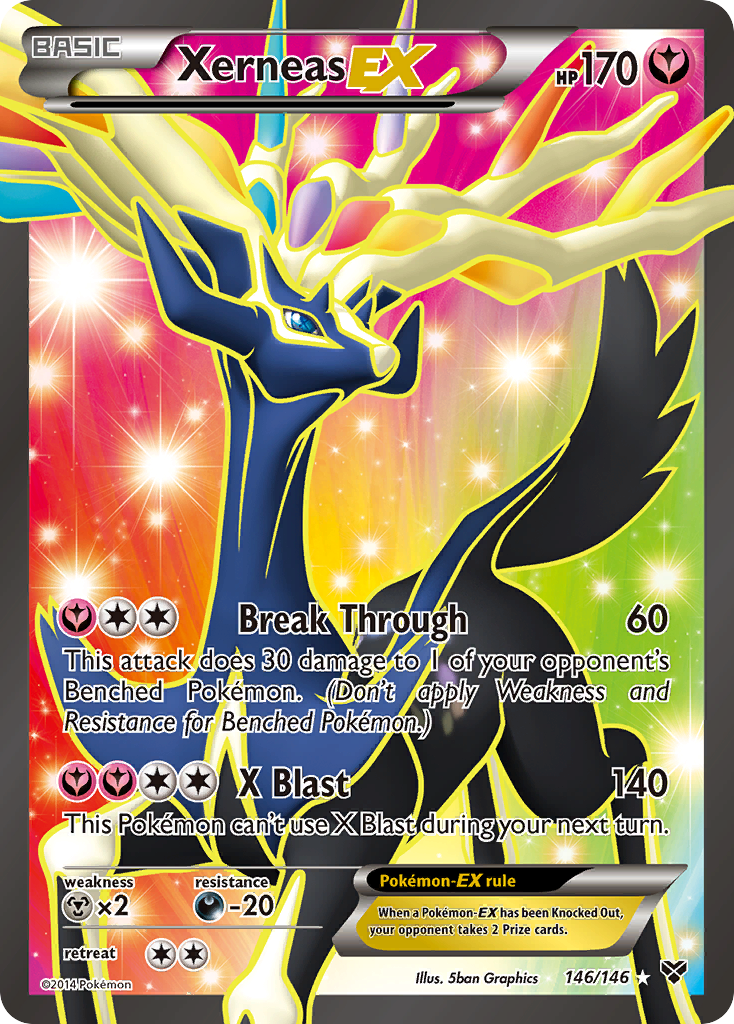 Xerneas EX (146/146) [XY: Base Set] | The Gaming-Verse