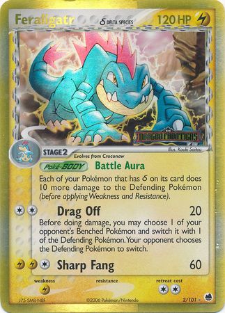 Feraligatr (2/101) (Delta Species) (Stamped) [EX: Dragon Frontiers] | The Gaming-Verse