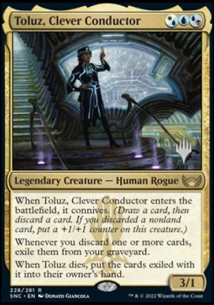 Toluz, Clever Conductor (Promo Pack) [Streets of New Capenna Promos] | The Gaming-Verse