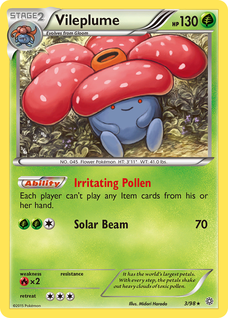 Vileplume (3/98) [XY: Ancient Origins] | The Gaming-Verse