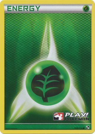 Grass Energy (105/114) (Play Pokemon Promo) [Black & White: Base Set] | The Gaming-Verse