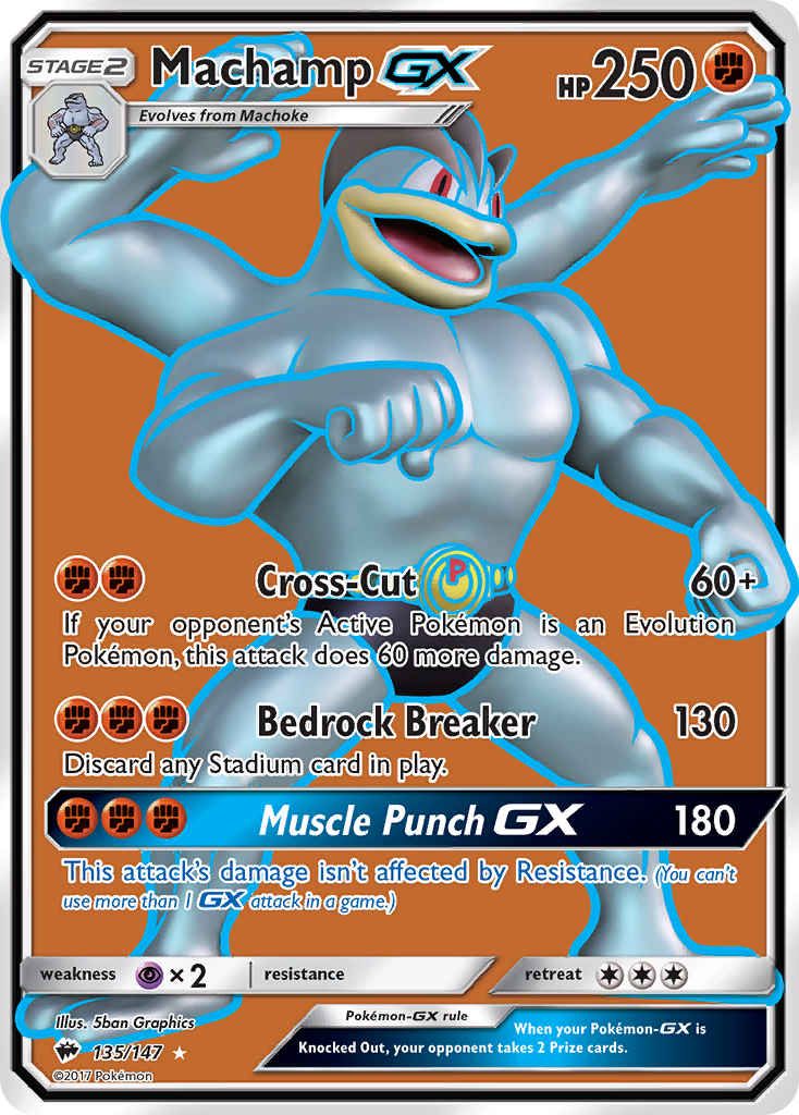 Machamp GX (135/147) [Sun & Moon: Burning Shadows] | The Gaming-Verse