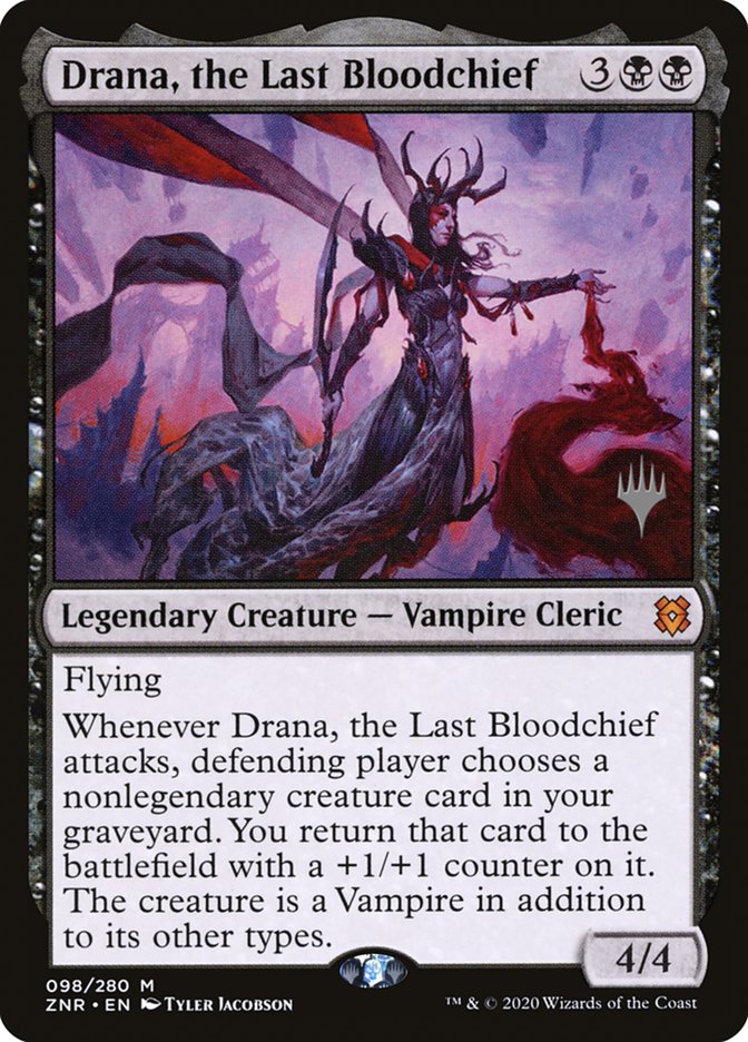 Drana, the Last Bloodchief (Promo Pack) [Zendikar Rising Promos] | The Gaming-Verse