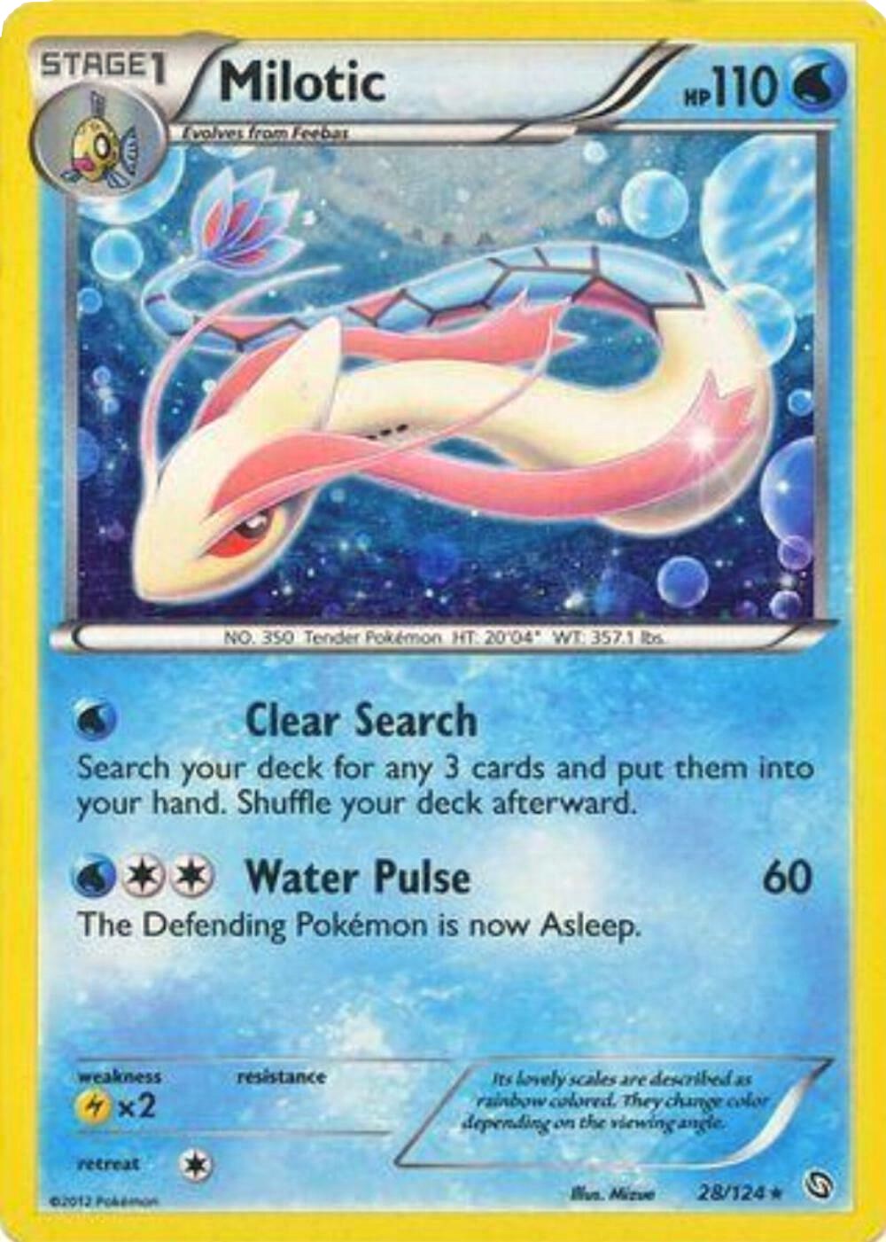 Milotic (28/124) (Cosmos Holo) [Black & White: Dragons Exalted] | The Gaming-Verse