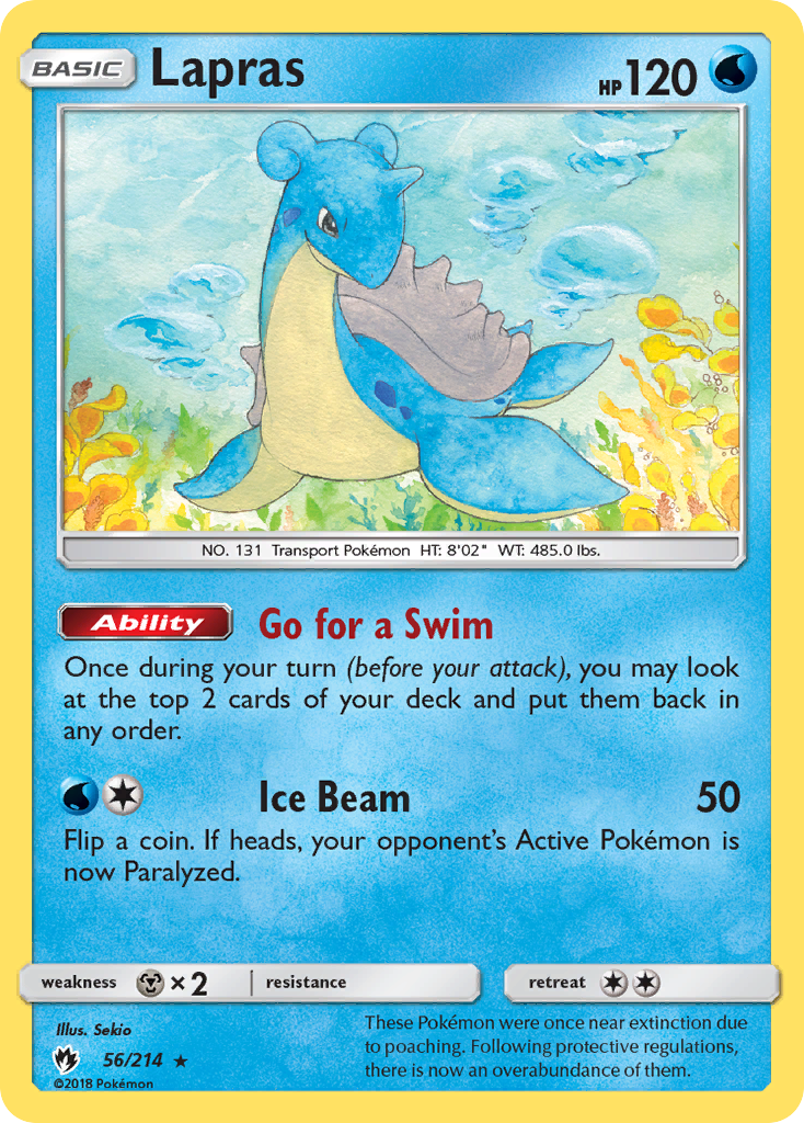 Lapras (56/214) [Sun & Moon: Lost Thunder] | The Gaming-Verse