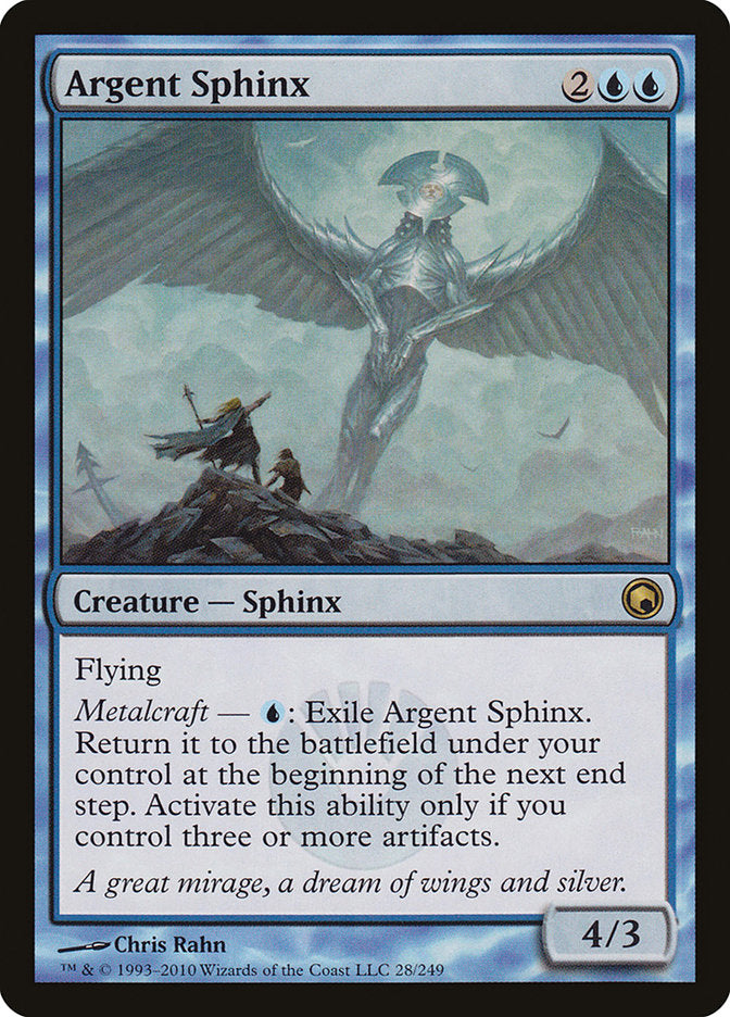 Argent Sphinx [Scars of Mirrodin] | The Gaming-Verse