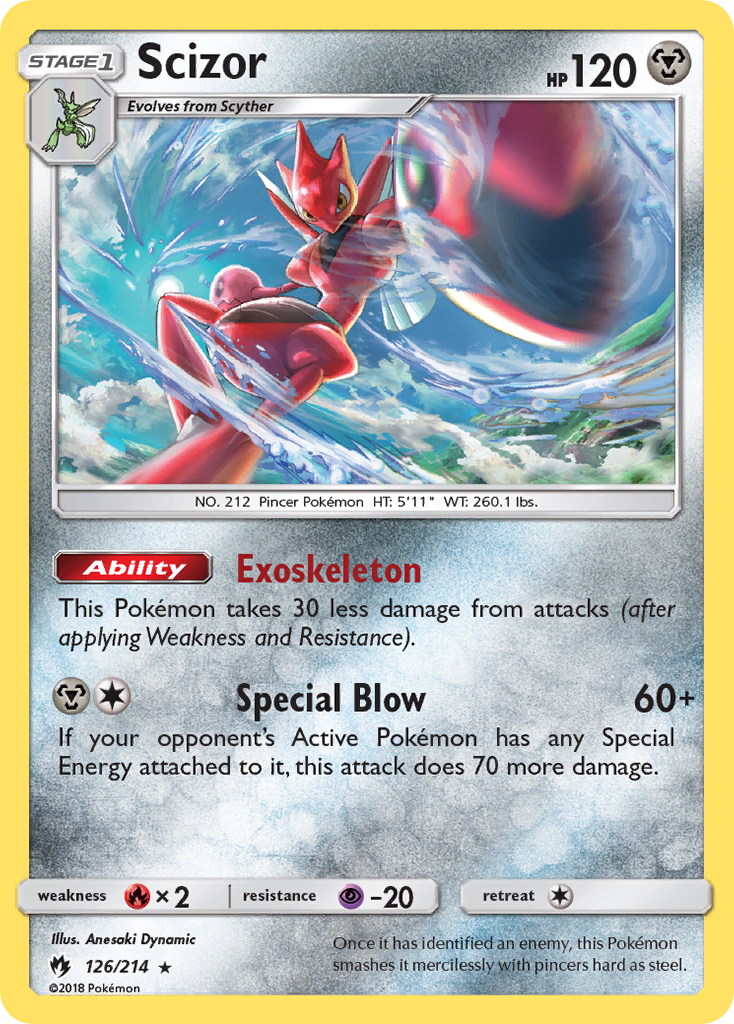 Scizor (126/214) [Sun & Moon: Lost Thunder] | The Gaming-Verse