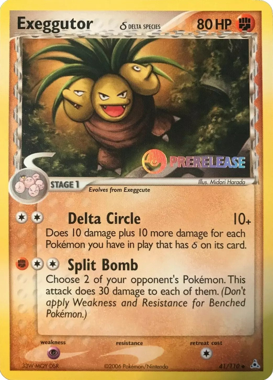 Exeggutor (41/110) (Prerelease) [EX: Holon Phantoms] | The Gaming-Verse