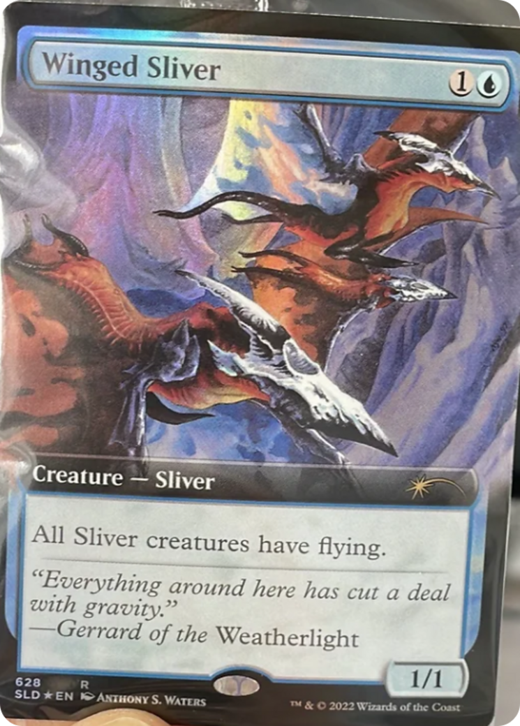 Winged Sliver (Extended Art) [Secret Lair Drop Promos] | The Gaming-Verse