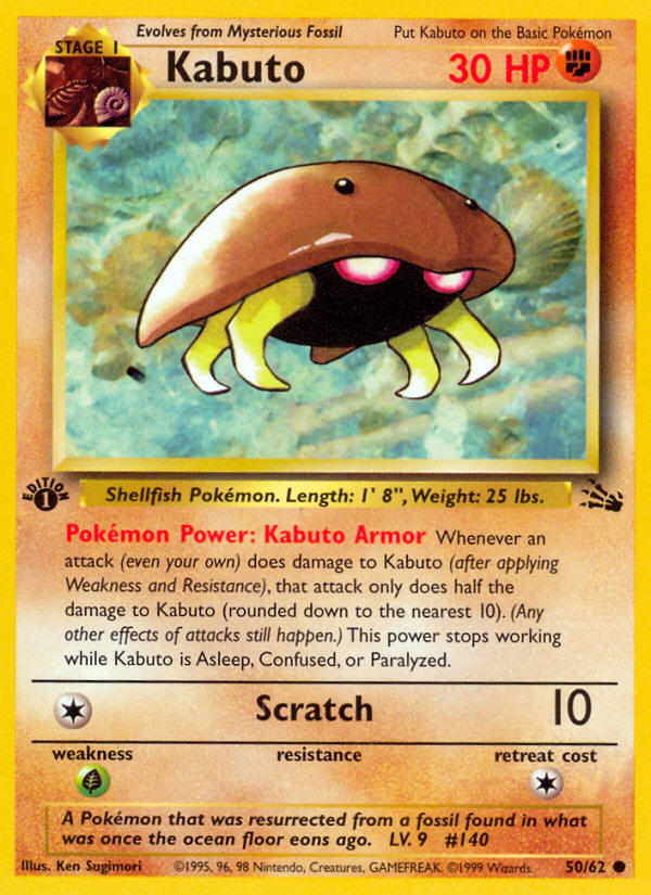 Kabuto (50/62) [Fossil 1st Edition] | The Gaming-Verse