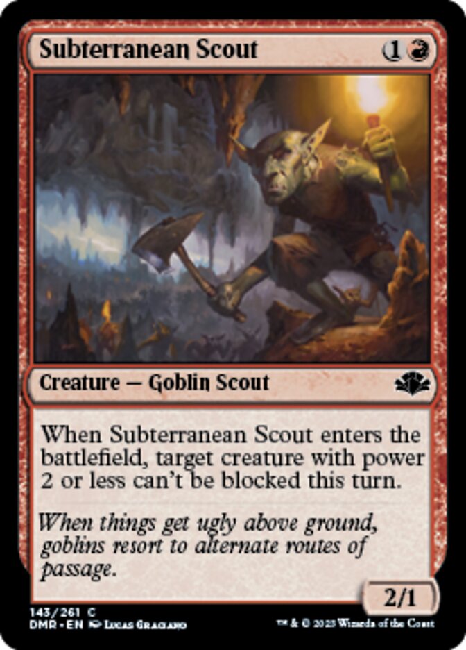 Subterranean Scout [Dominaria Remastered] | The Gaming-Verse