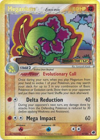 Meganium (4/101) (Delta Species) (Stamped) [EX: Dragon Frontiers] | The Gaming-Verse