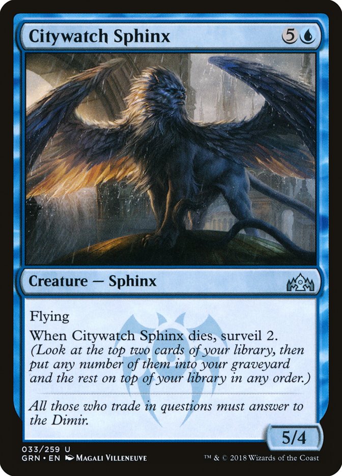 Citywatch Sphinx [Guilds of Ravnica] | The Gaming-Verse