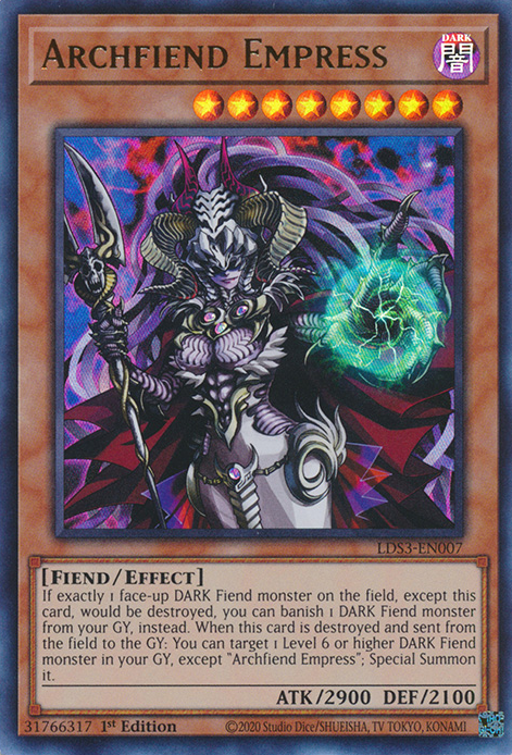 Archfiend Empress [LDS3-EN007] Ultra Rare | The Gaming-Verse