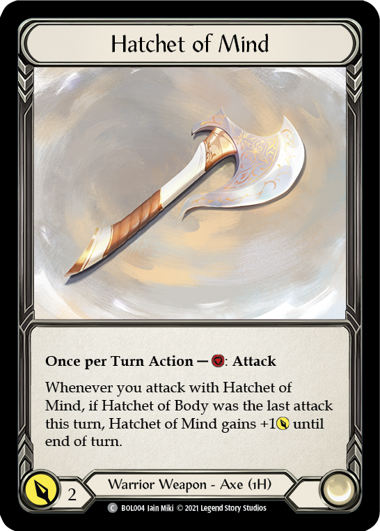 Hatchet of Mind [BOL004] (Monarch Boltyn Blitz Deck) | The Gaming-Verse