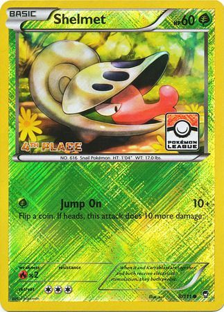 Shelmet (8/111) (League Promo 4th Place) [XY: Furious Fists] | The Gaming-Verse