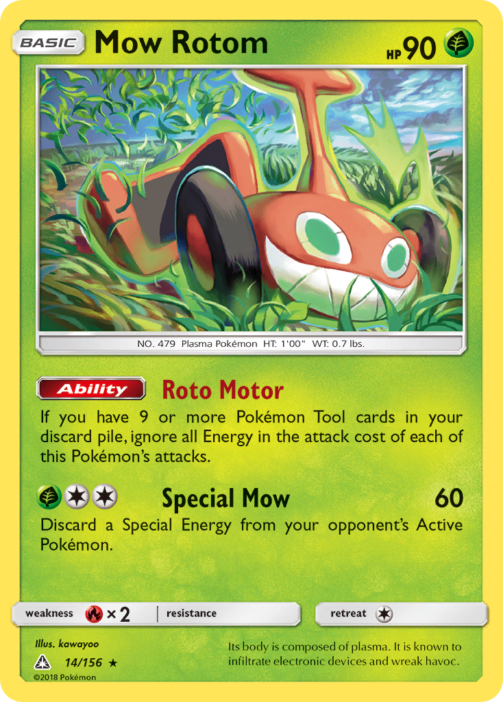 Mow Rotom (14/156) [Sun & Moon: Ultra Prism] | The Gaming-Verse