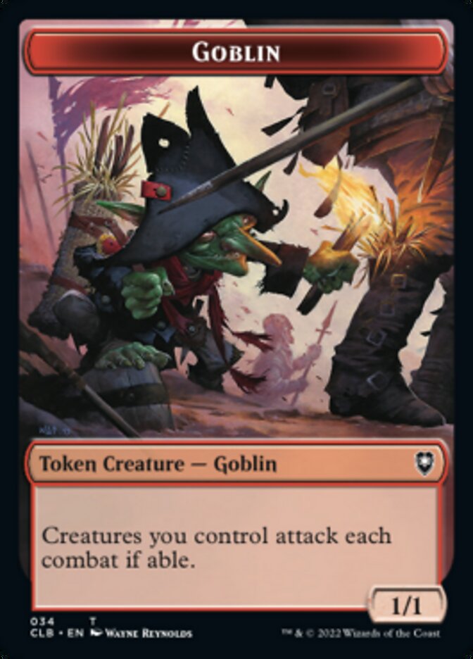 Pirate // Goblin Double-sided Token [Commander Legends: Battle for Baldur's Gate Tokens] | The Gaming-Verse