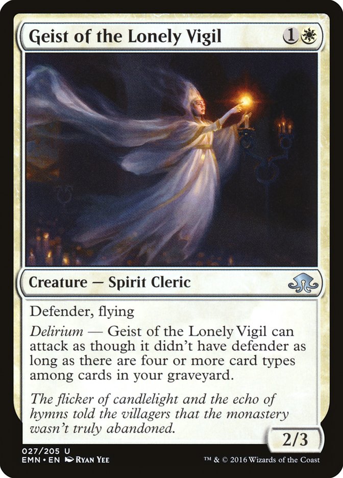 Geist of the Lonely Vigil [Eldritch Moon] | The Gaming-Verse