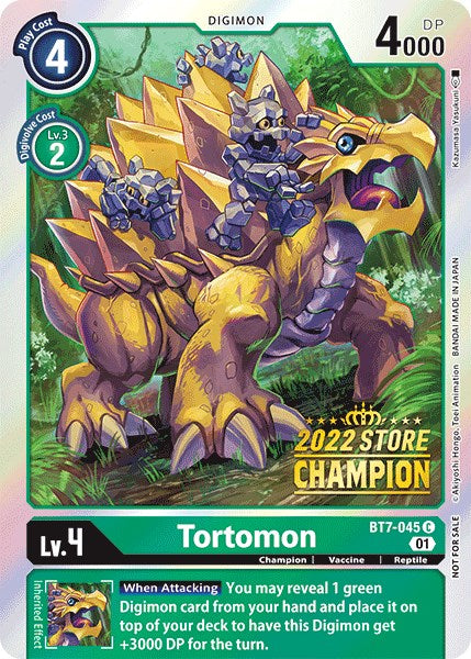 Tortomon [BT7-045] (2022 Store Champion) [Next Adventure Promos] | The Gaming-Verse