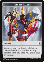 Elemental (02) // Teferi's Talent Emblem Double-Sided Token [March of the Machine Commander Tokens] | The Gaming-Verse