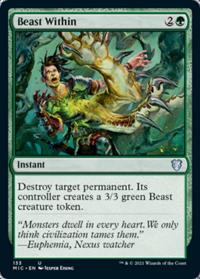 Beast Within [Innistrad: Midnight Hunt Commander] | The Gaming-Verse