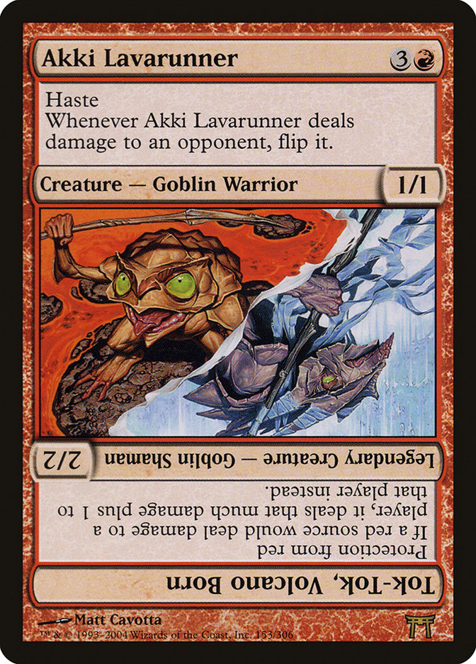 Akki Lavarunner // Tok-Tok, Volcano Born [Champions of Kamigawa] | The Gaming-Verse