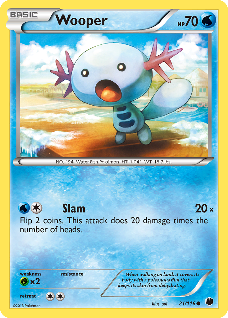 Wooper (21/116) [Black & White: Plasma Freeze] | The Gaming-Verse