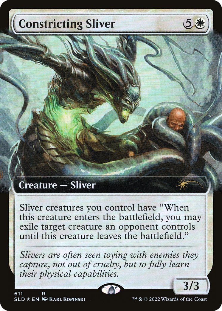 Constricting Sliver (Extended Art) [Secret Lair Drop Promos] | The Gaming-Verse