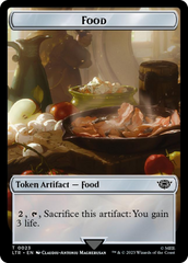 Smaug // Food (0023) Double-Sided Token (Surge Foil) [The Lord of the Rings: Tales of Middle-Earth Tokens] | The Gaming-Verse